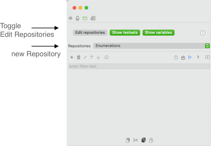 screenshot repository view with toggle show repository view is off